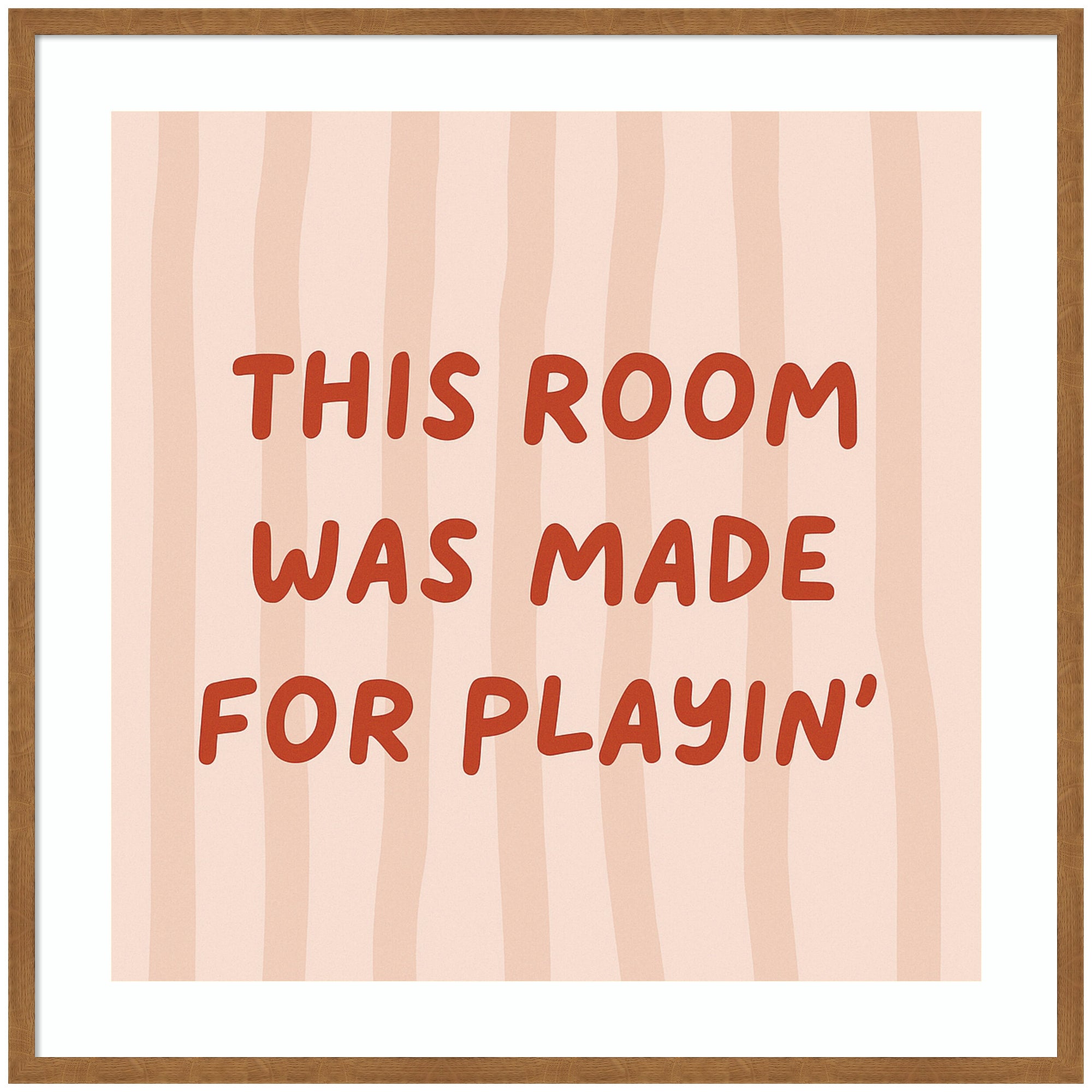 This Room Was Made For Playing Square by Laura Moss Framed Wall Art Print