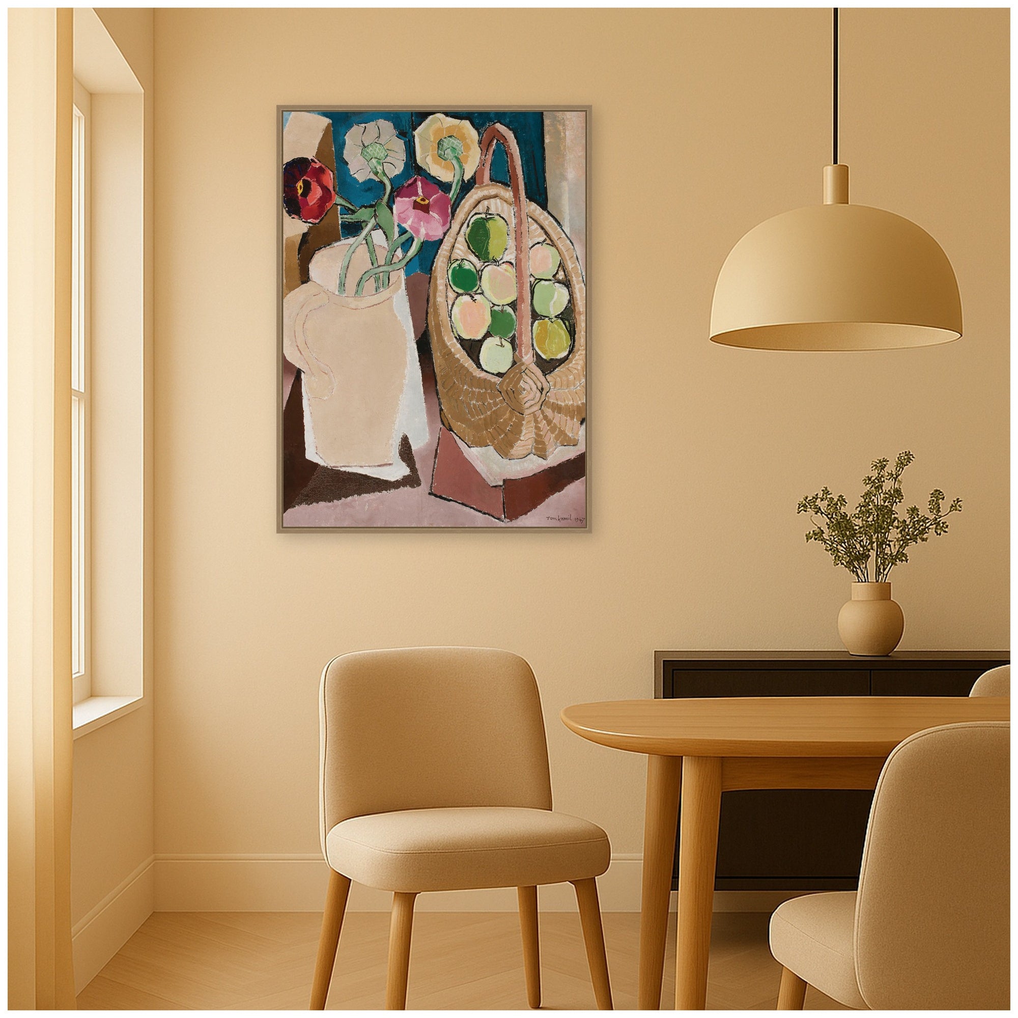 Framed Canvas 28x38 Sylvie Dark Gold 7