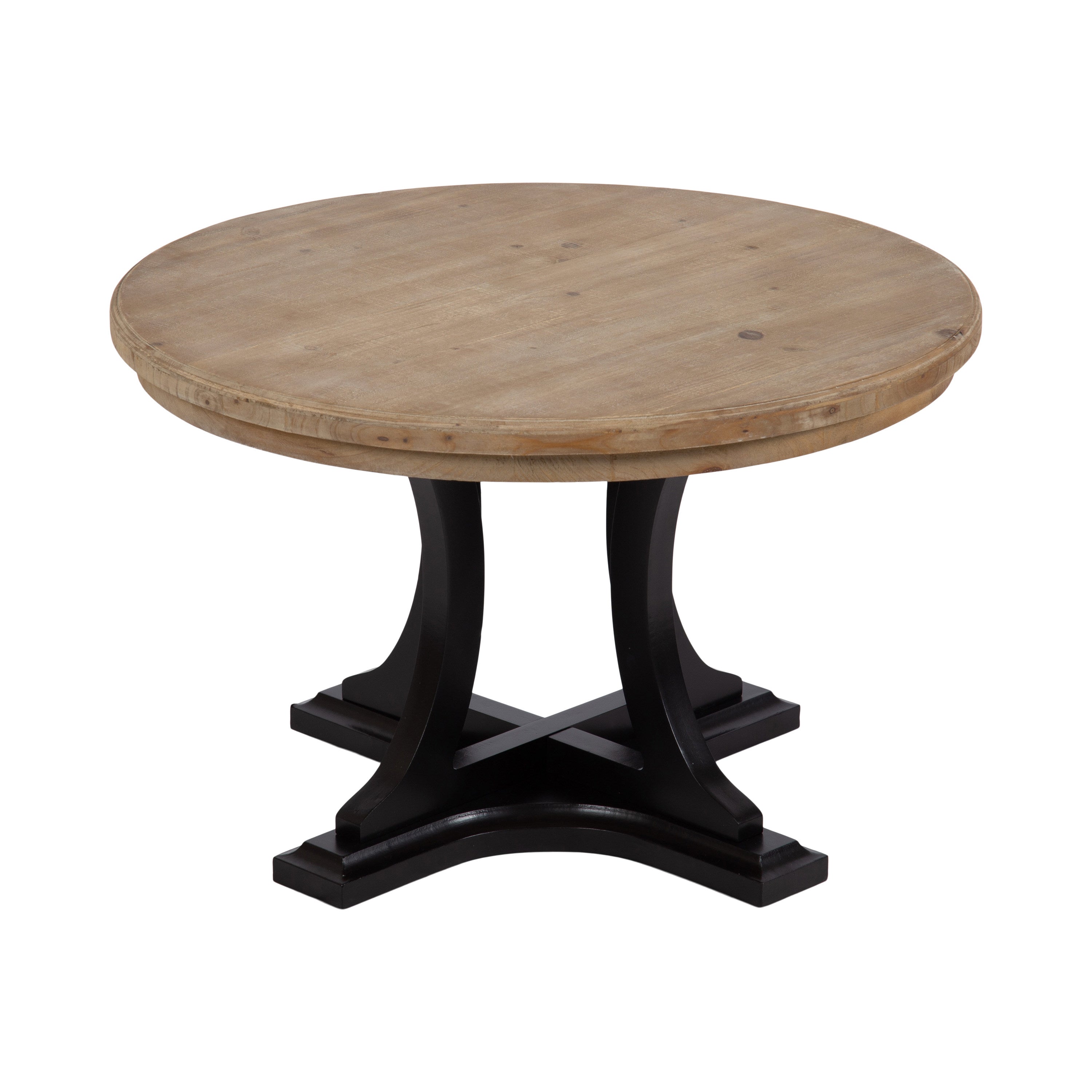Coffee Table Rustic Brown Black 28x28x18 6