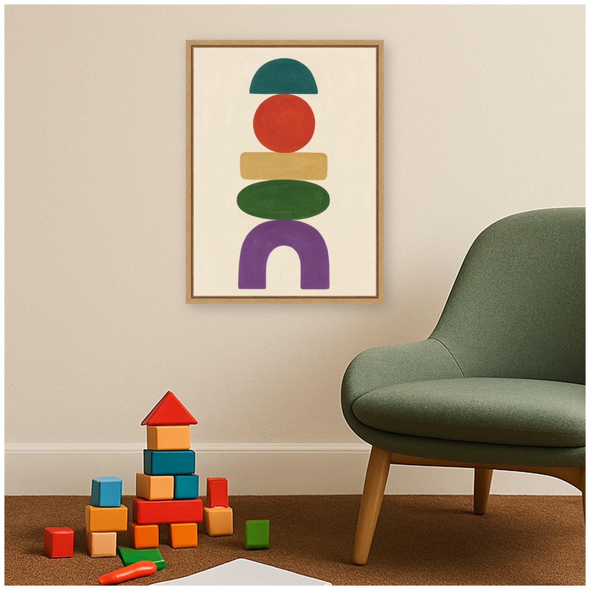 Toys by Laura Moss Framed Canvas Wall Art Print