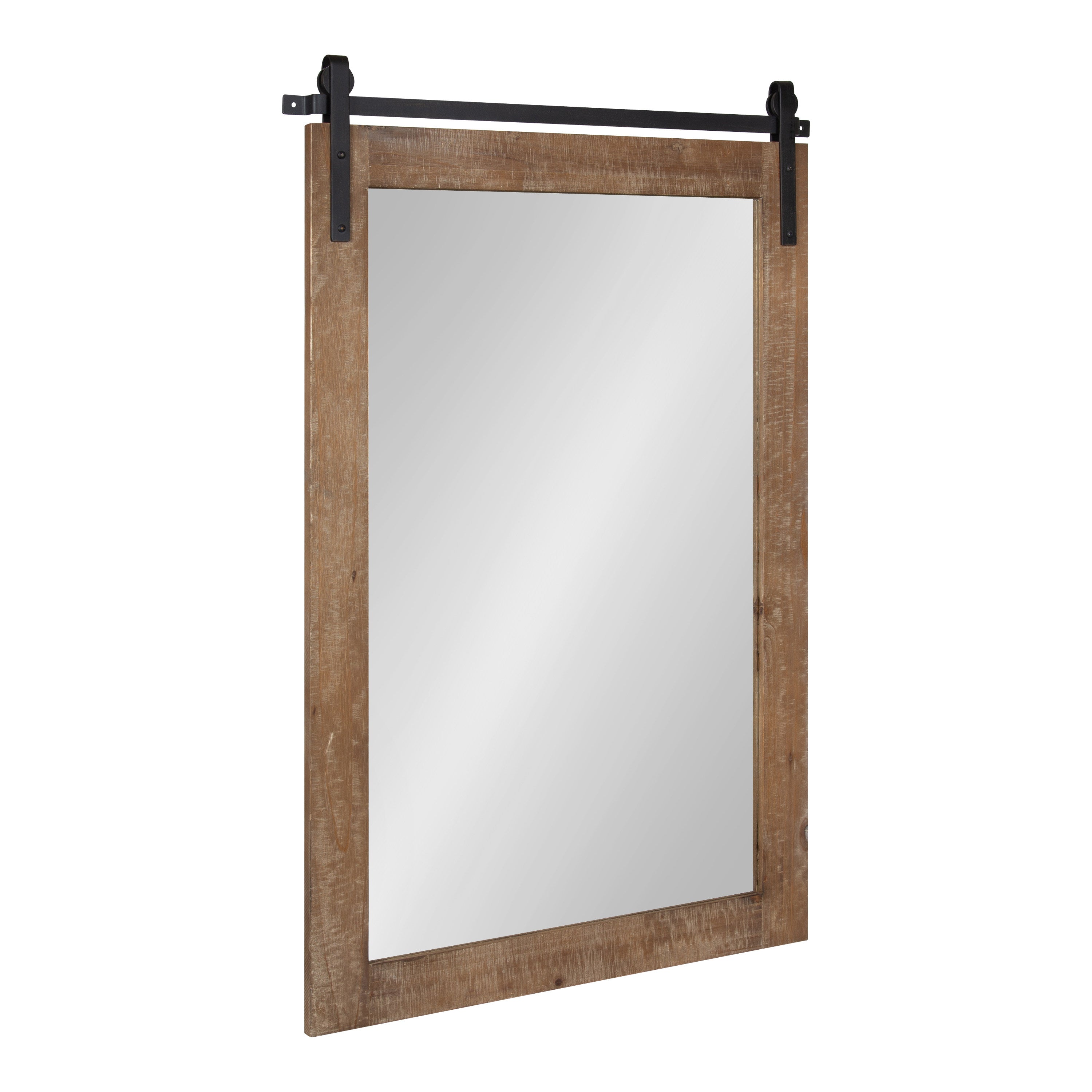 Rectangle Mirror Rustic Brown 24x38 1