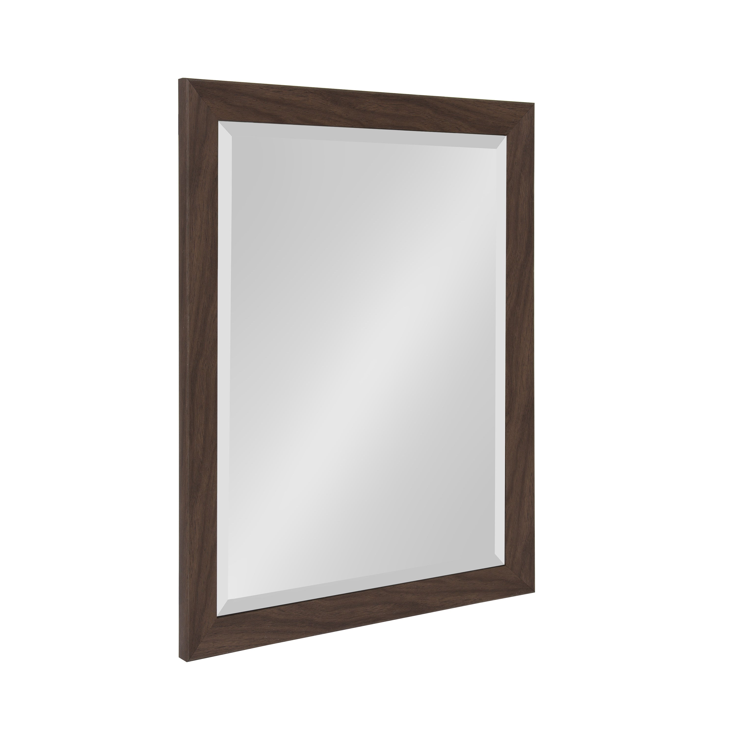 Rectangle Mirror Walnut Brown 21x27 2
