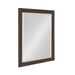 Rectangle Mirror Walnut Brown 21x27 2