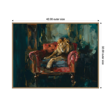 Framed Canvas Sylvie Dark Gold 42x32 2