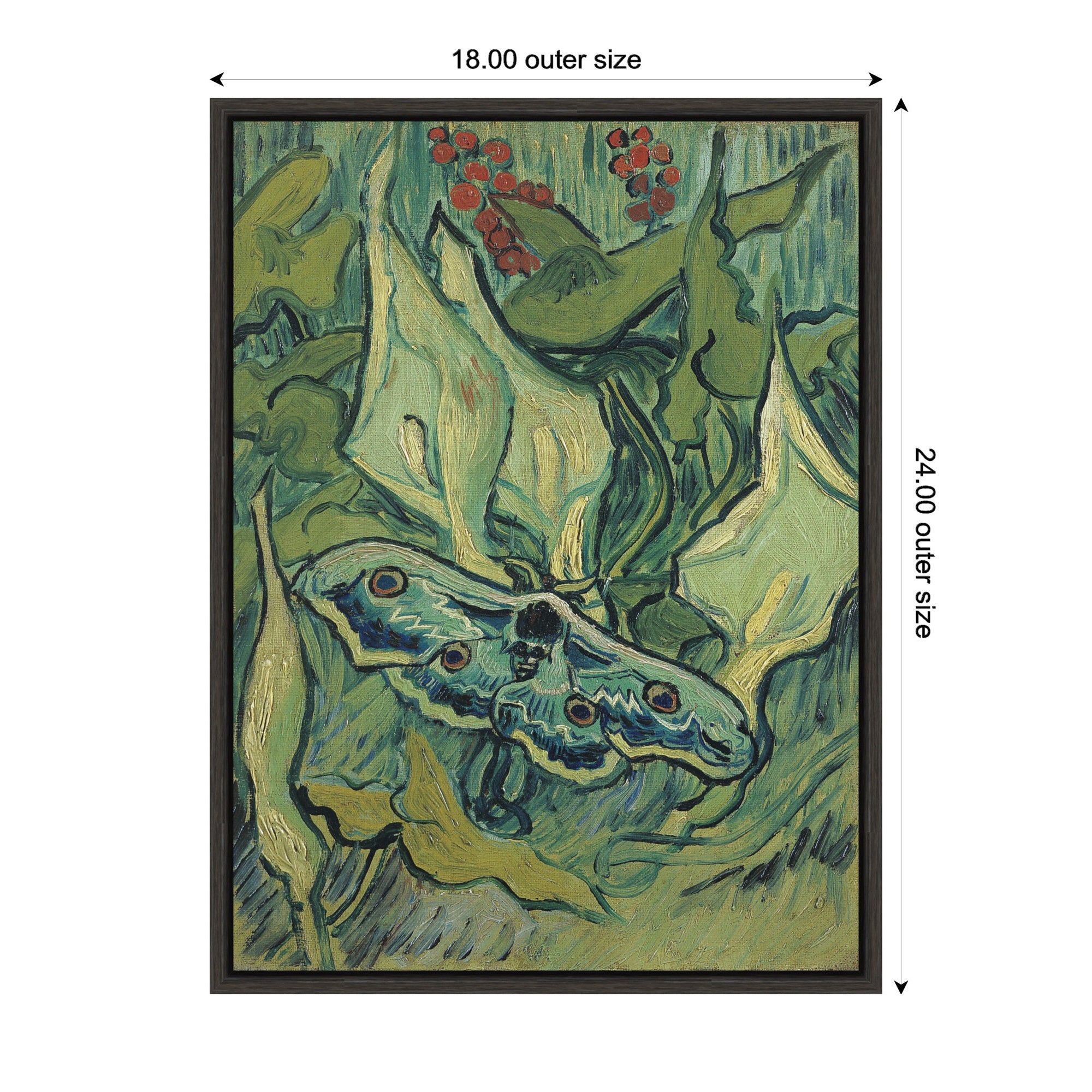 Framed Canvas 18x24 Sylvie Dark Grey 2