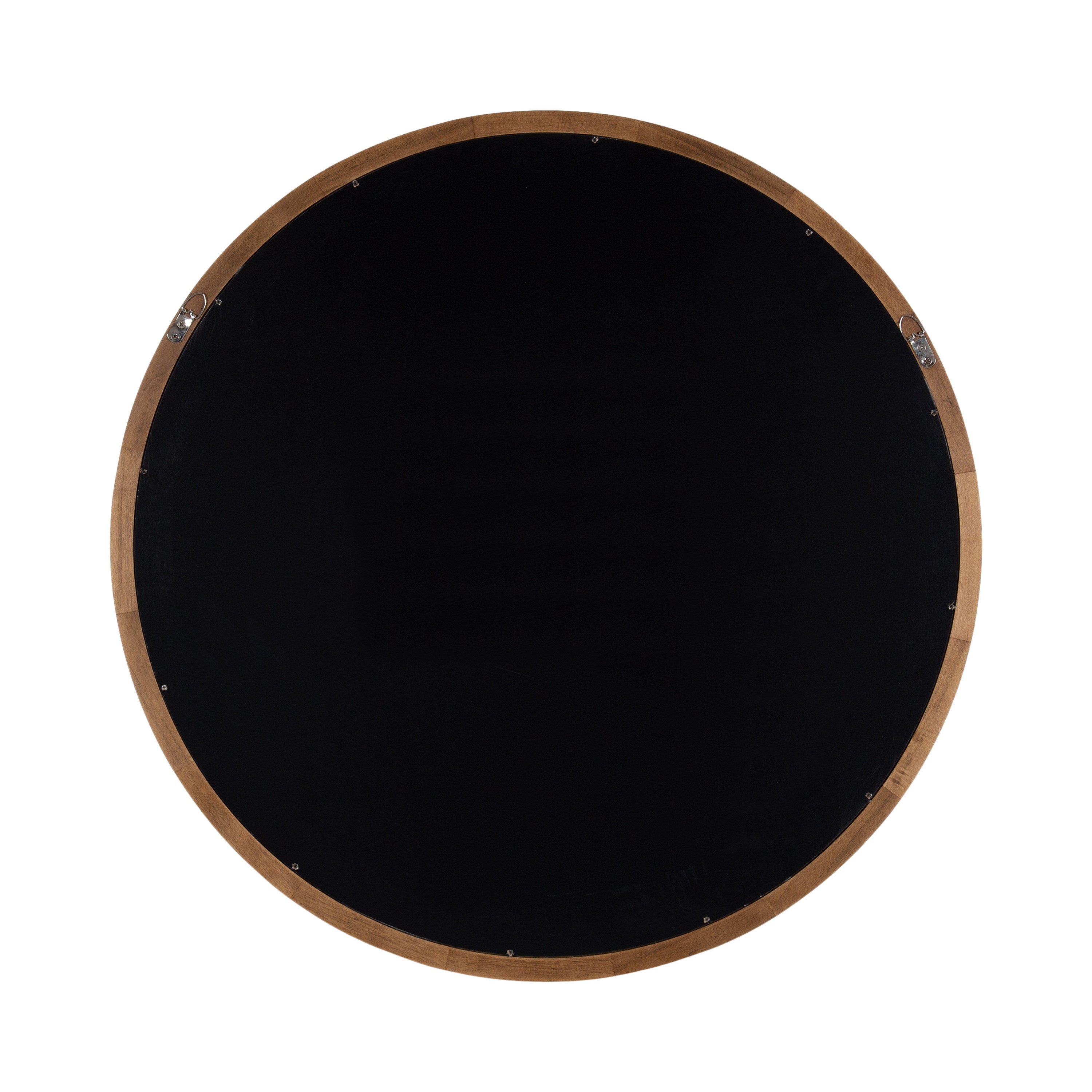 Round Mirror Rustic Brown 30" Diameter 4