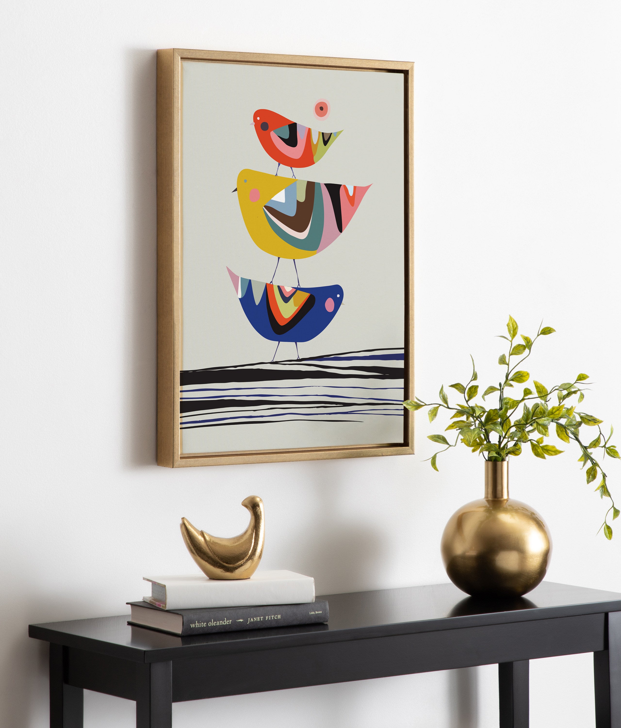 Framed Canvas Sylvie Bright Gold 18x24 5