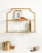 Accent Shelf Gold 24x20 8