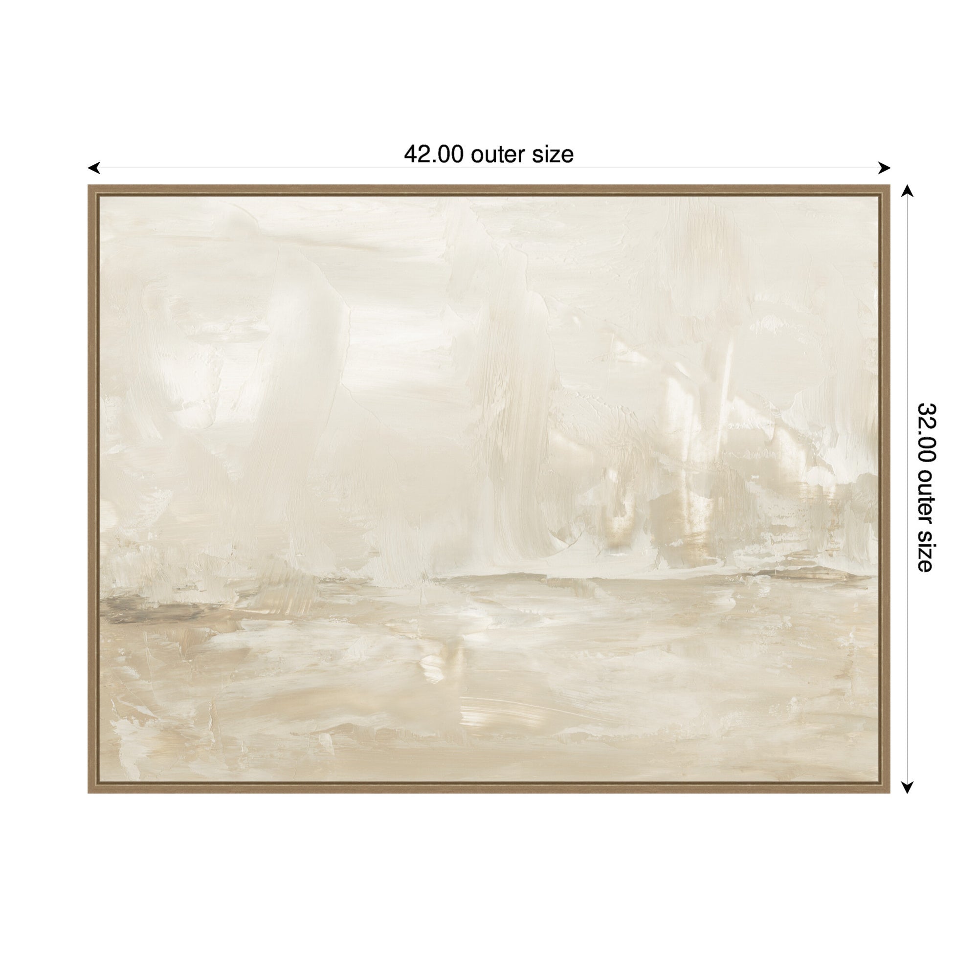 Framed Canvas 42x32 Sylvie Dark Gold 2