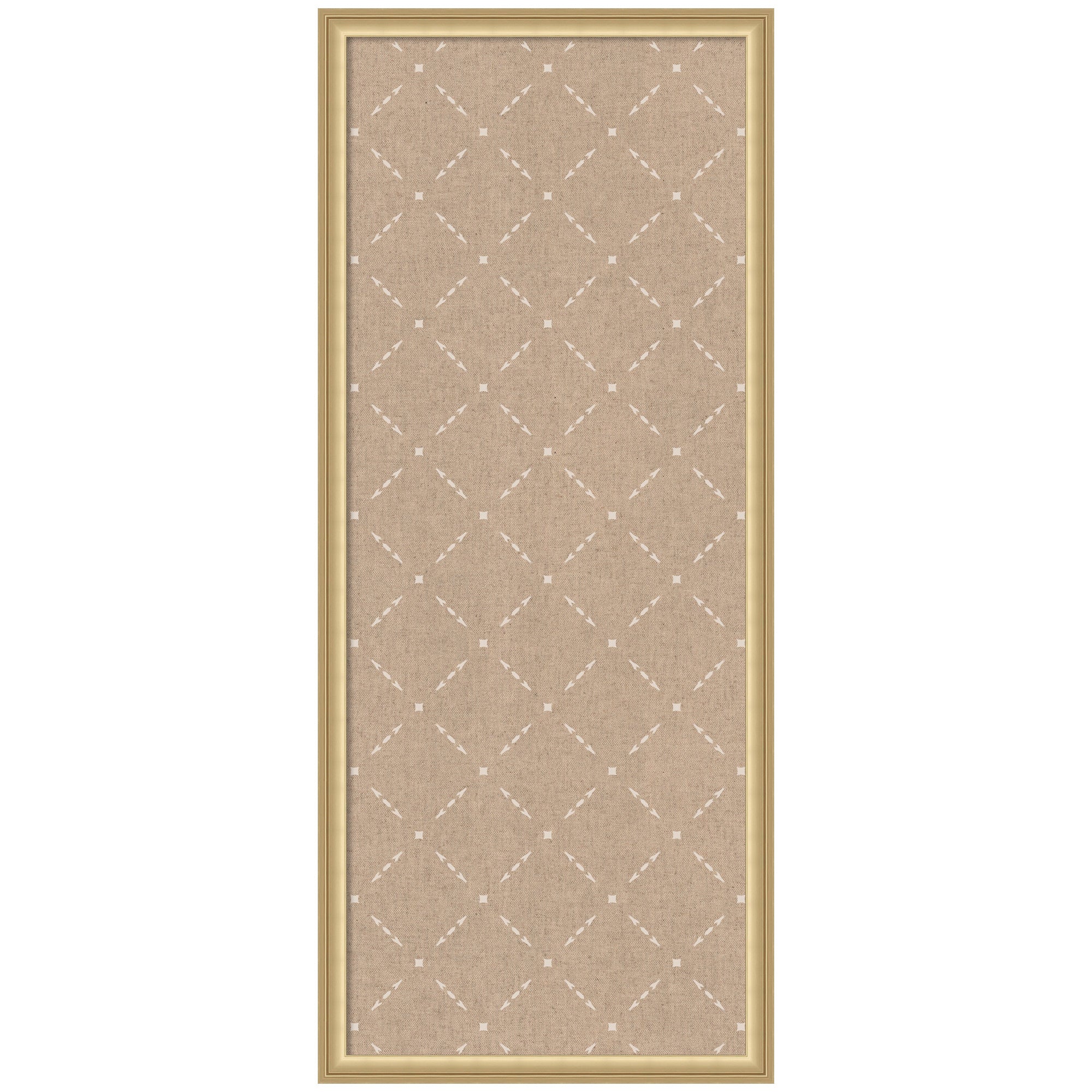 Pinboard Beige Lattice Pattern