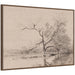 Framed Canvas 38x28 Sylvie Walnut 1