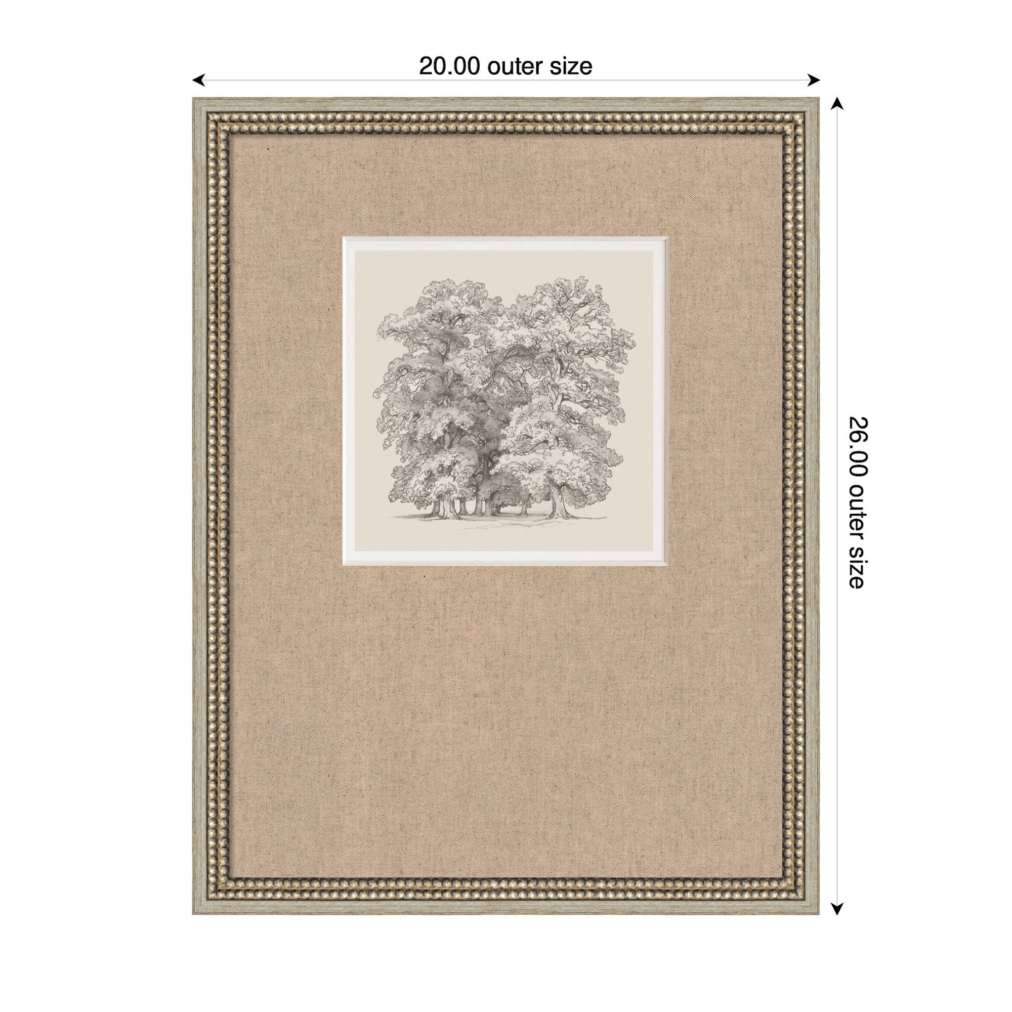 Framed Art 20x26 Castellan Silver 2