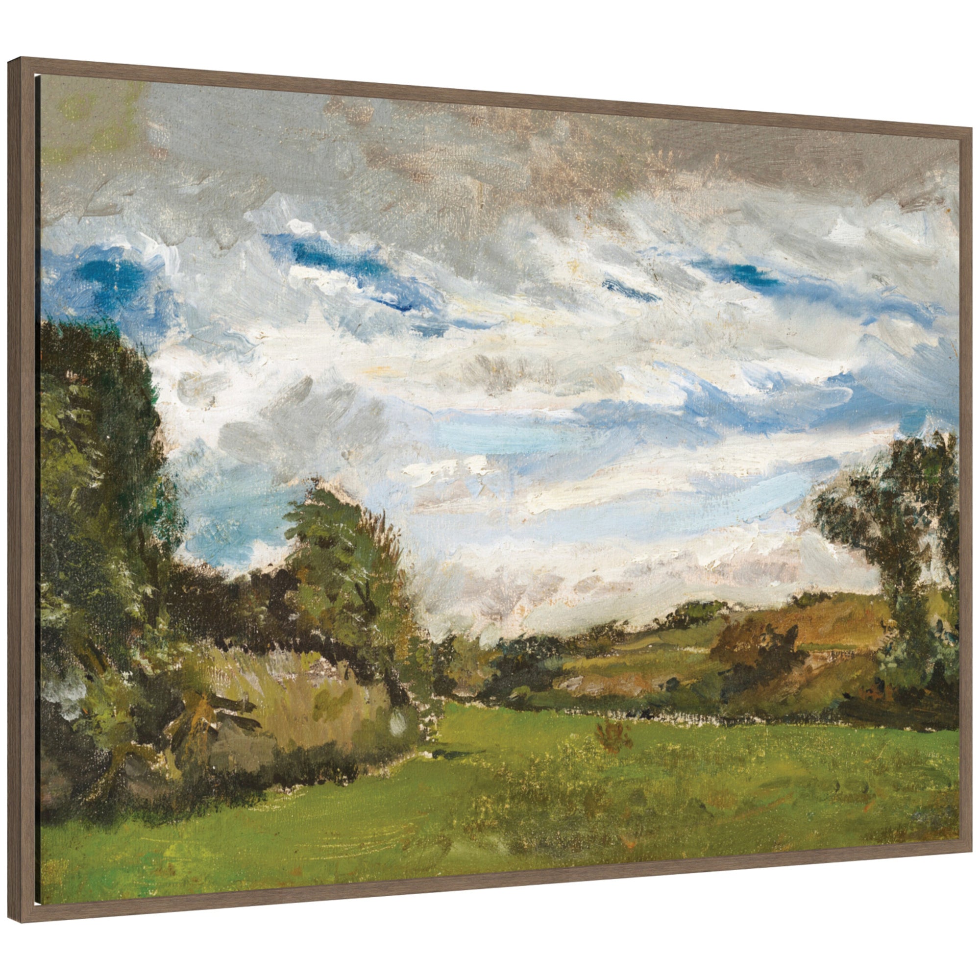 Framed Canvas 38 x 28 Sylvie Walnut 1
