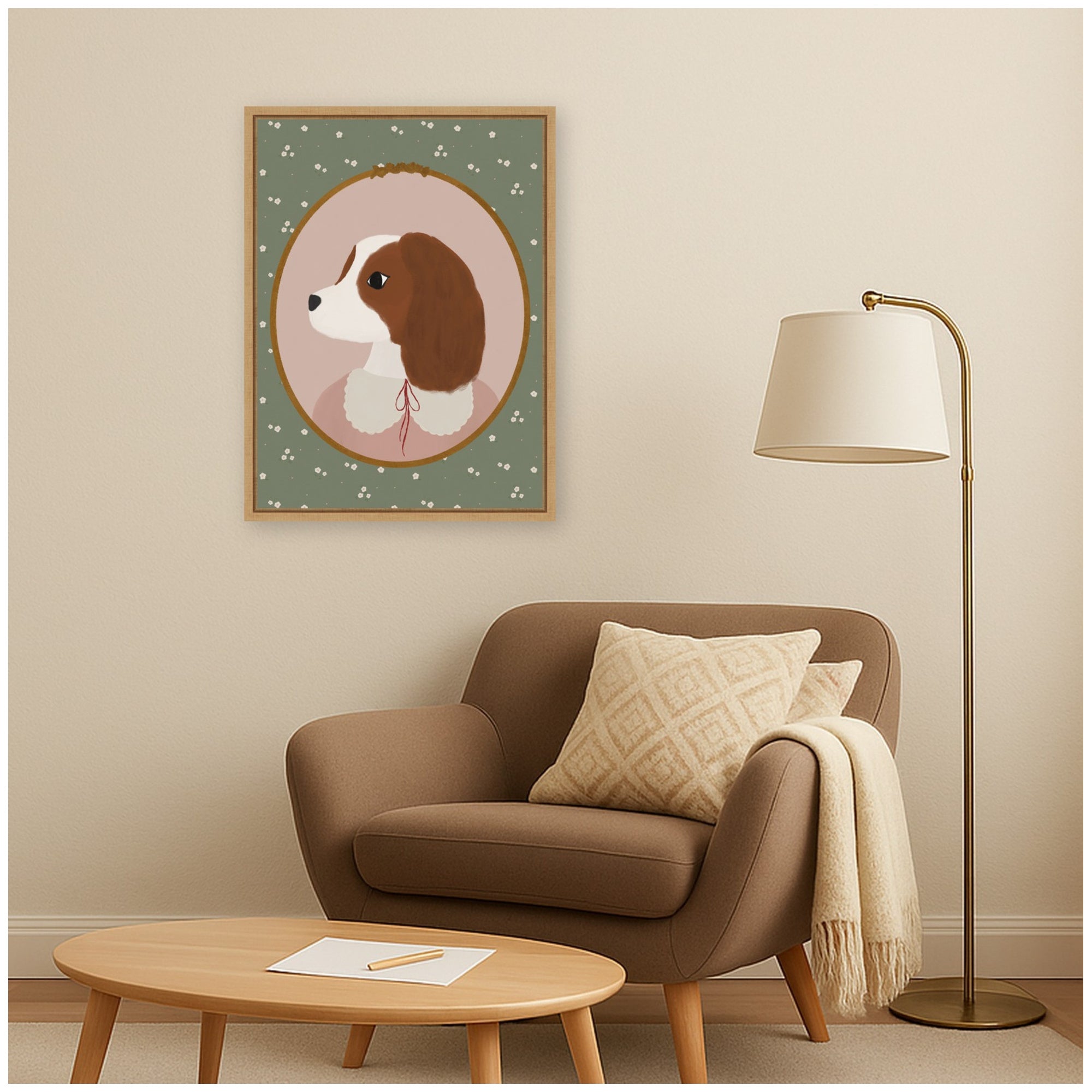 Framed Canvas 18x24 Sylvie Natural 6