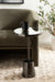 Side Table Mirror Pewter 14x14x24 6