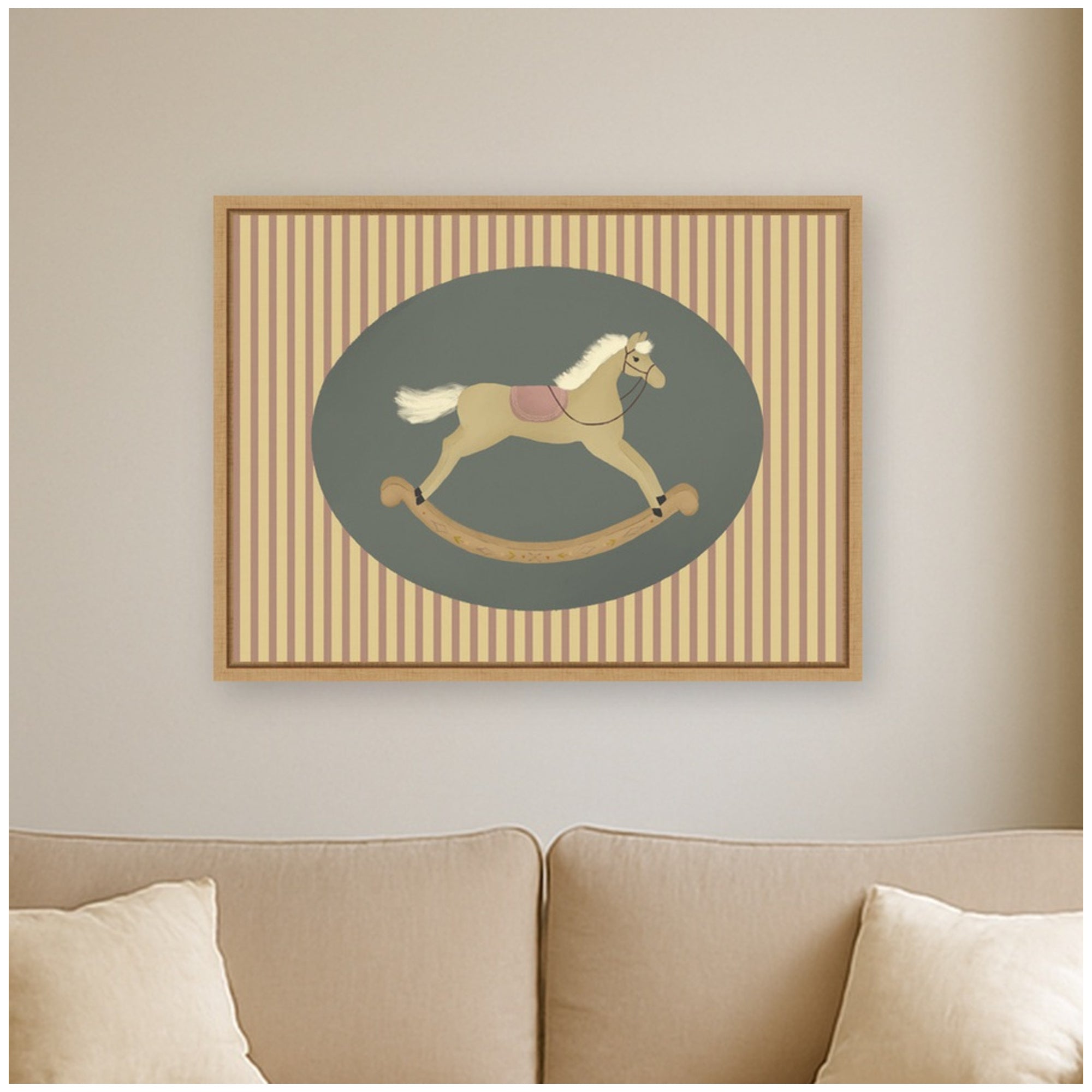 Framed Canvas 24x18 Sylvie Natural 6