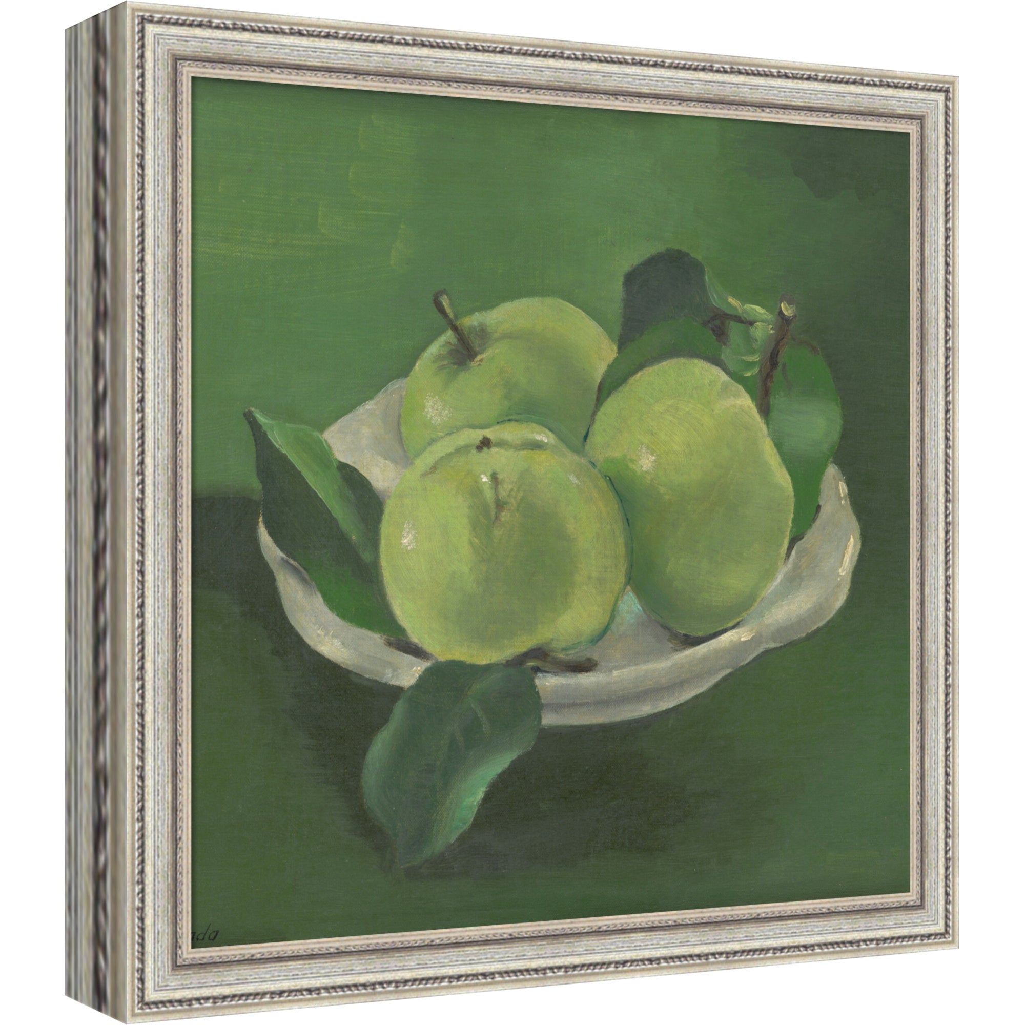 Mounted Canvas 11 x 11 Cordelia Thin Silver 1
