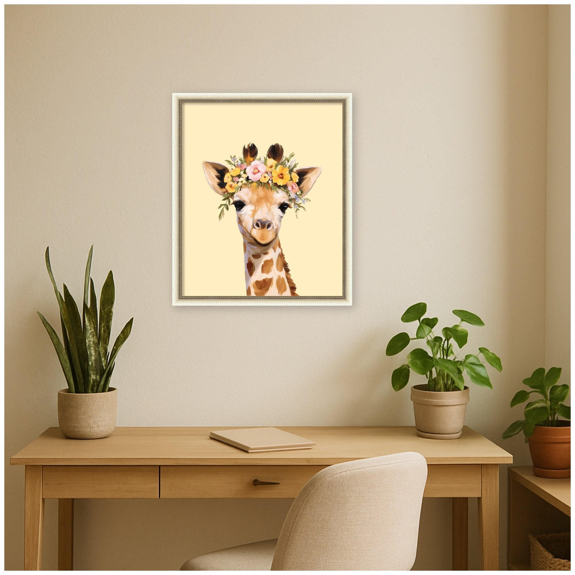 Mounted Canvas 22x26 Belmont Distress White 6
