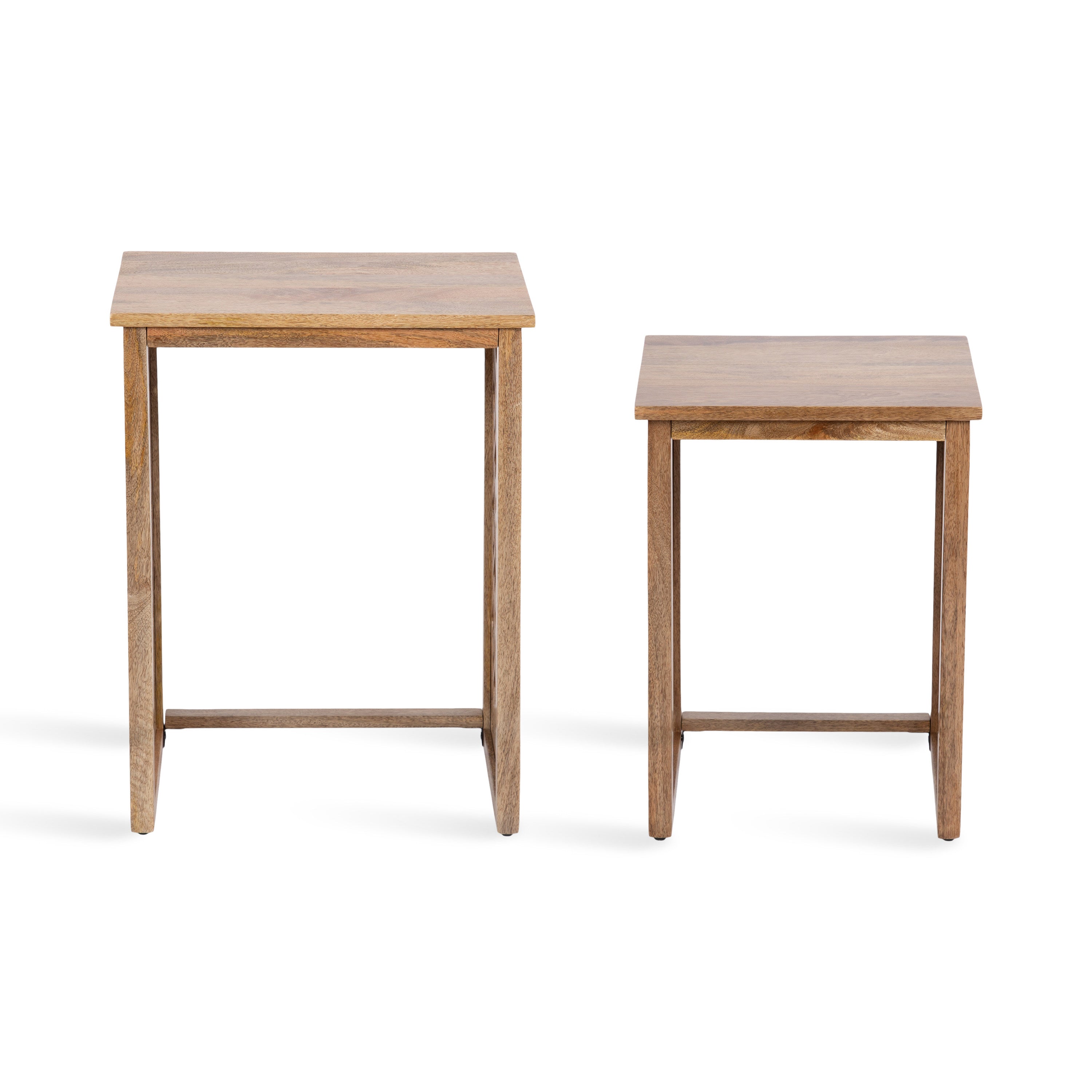 Nesting Table Natural 2 Piece 6
