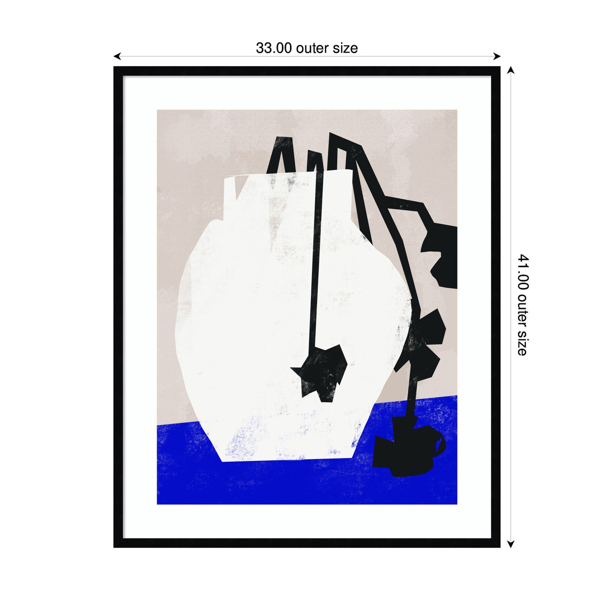 Framed Art Svelte Noir Black 33x41 2