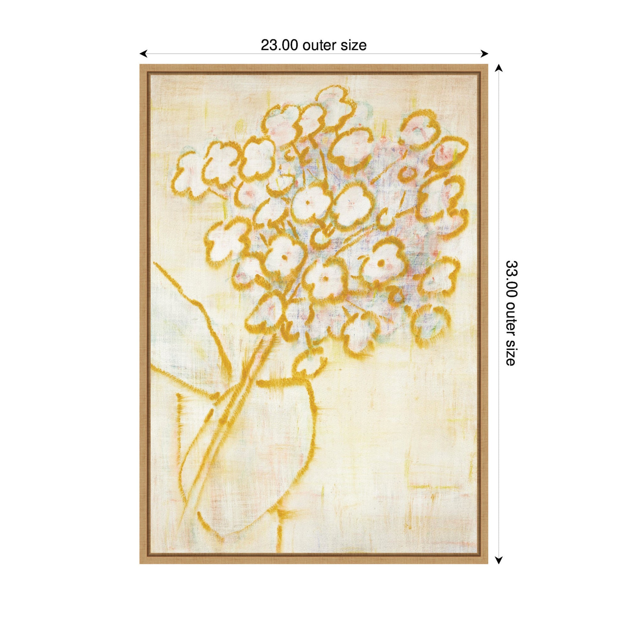 Framed Canvas 23x33 Sylvie Natural 2