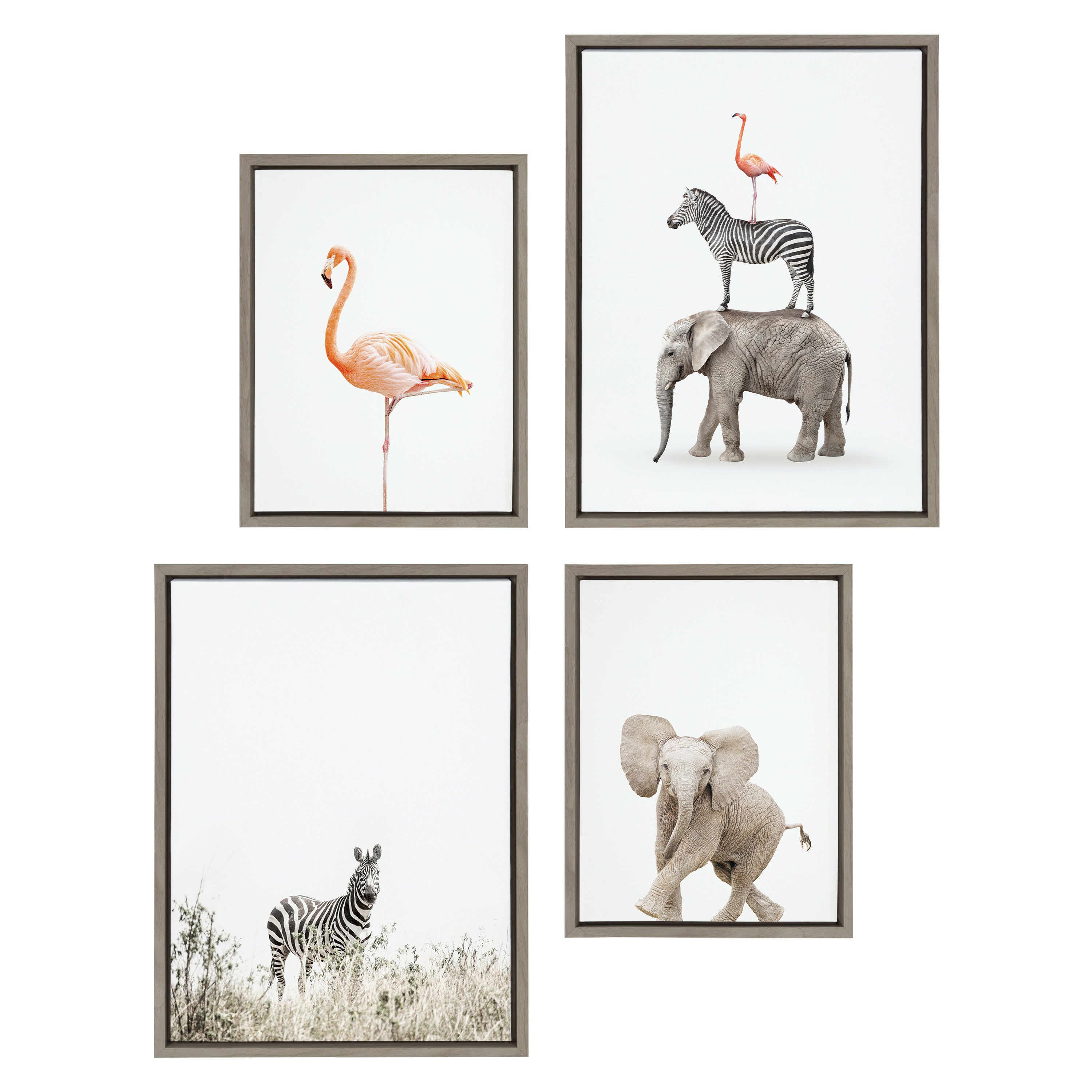 Art Set Sylvie Graywash 4 Piece Set 1