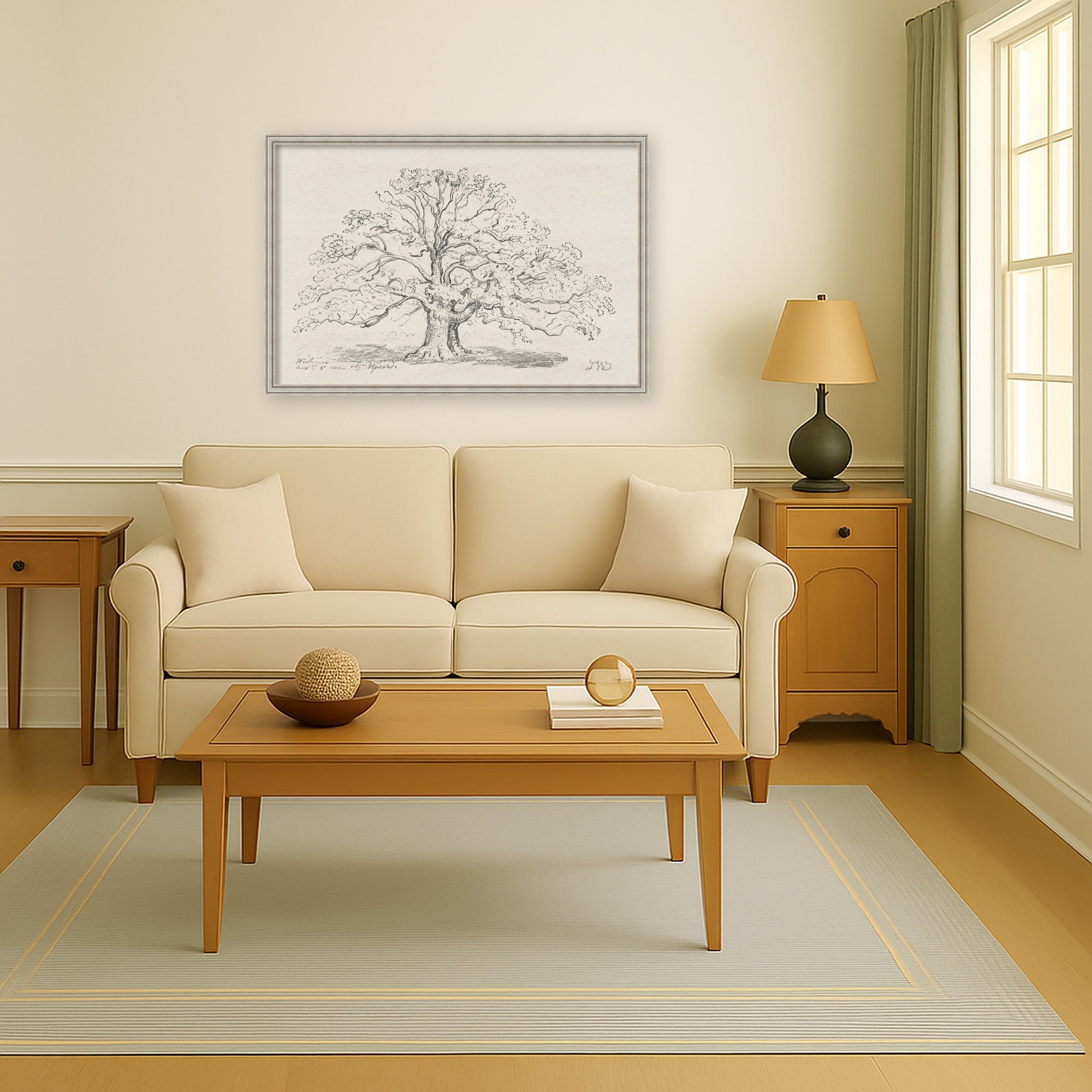 Mounted Canvas 38 x 26 Cordelia Silver 6
