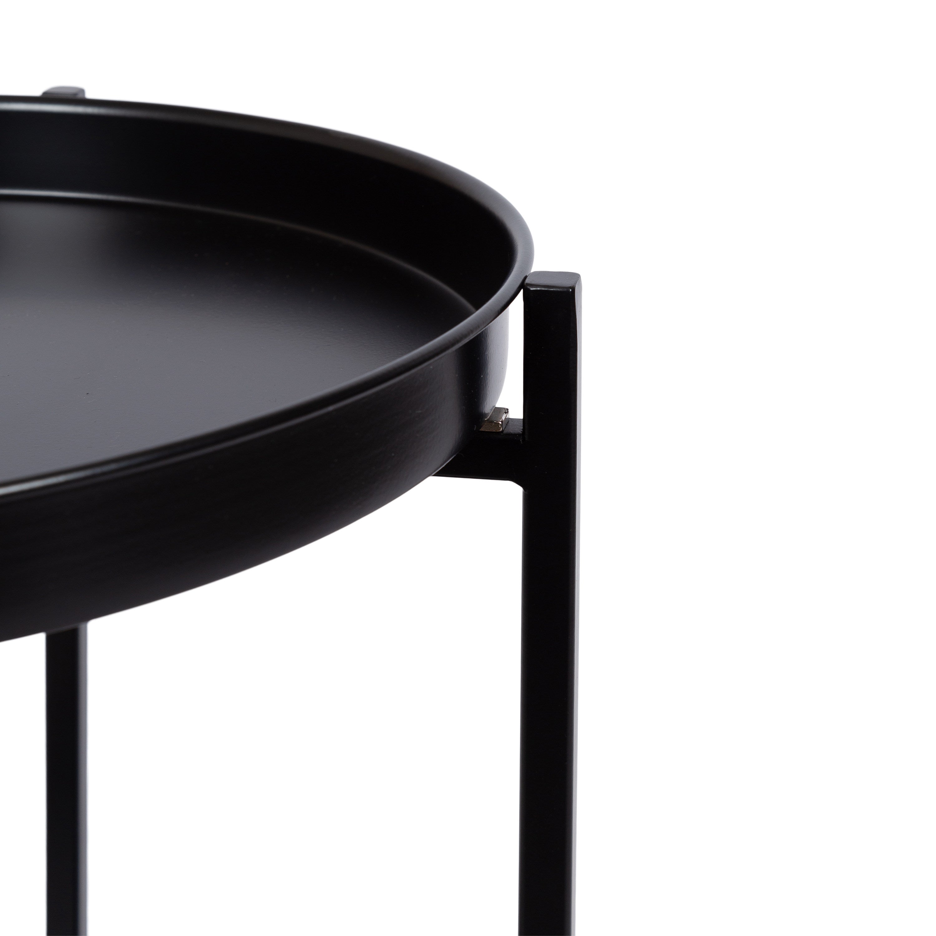 Side Table Black 16x16x26 4