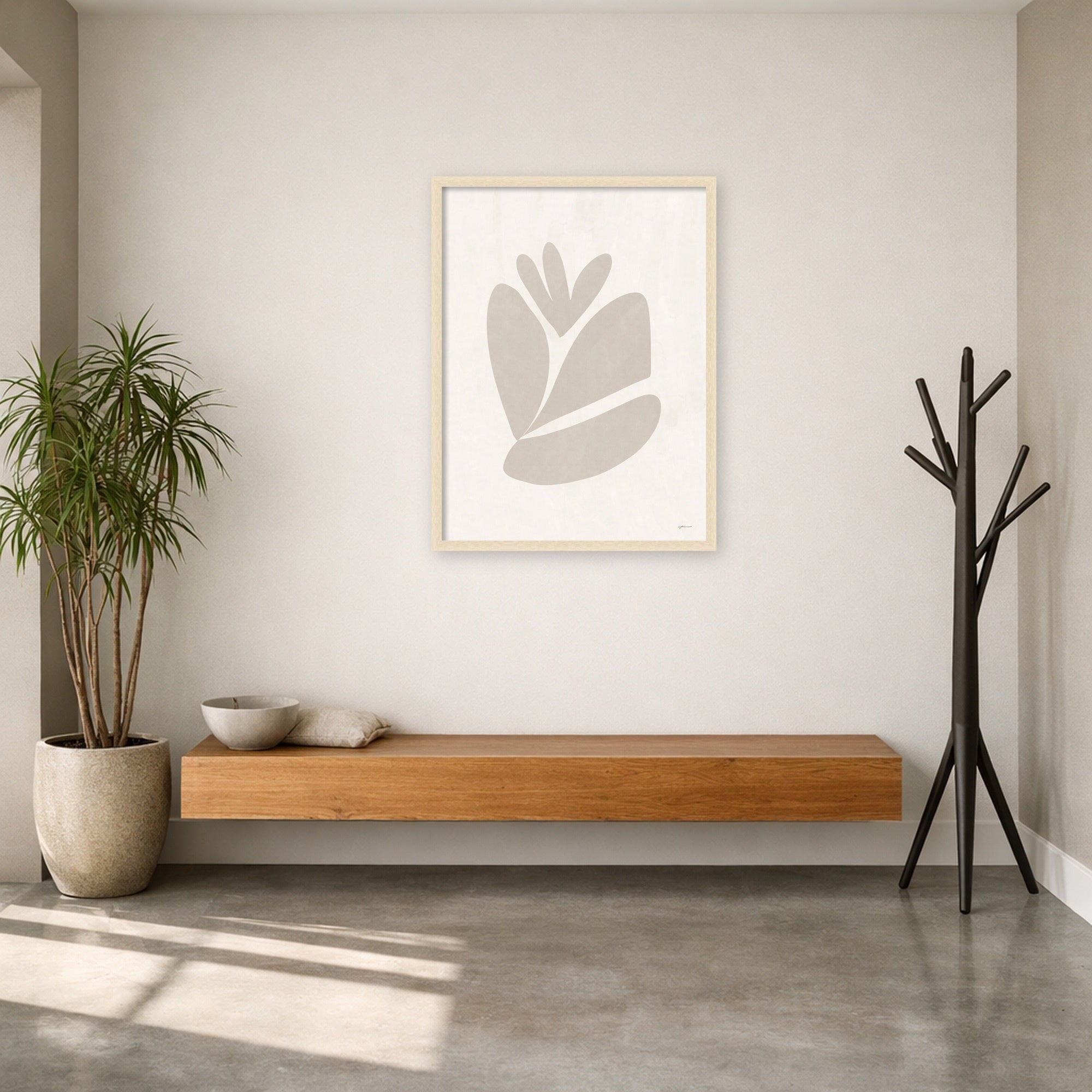 Mounted Canvas 29x38 Woodgrain Stripe Blonde 6