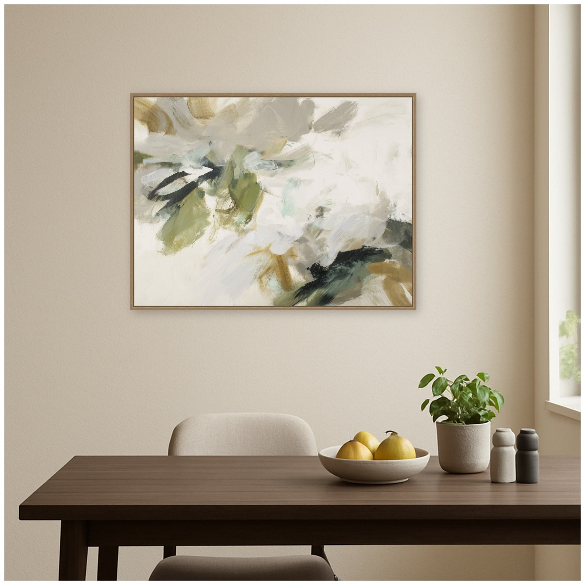 Framed Canvas Sylvie Dark Gold 42x32 5