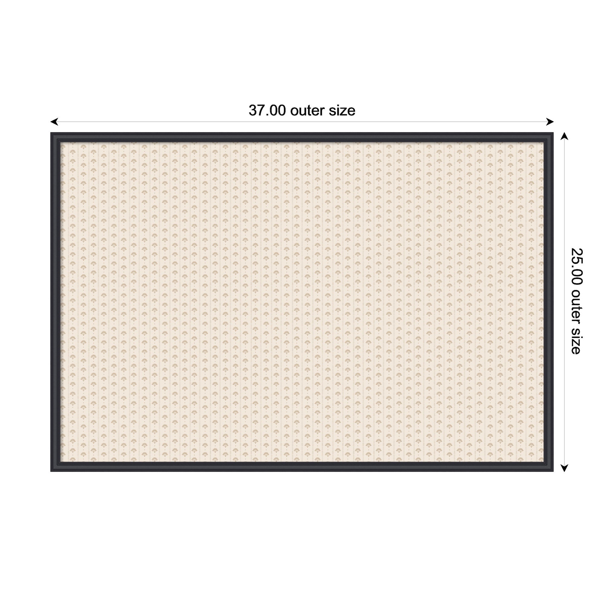 Pinboard 37x25 Edith Black 2