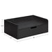 Floating Side Table Black 18x12x7 2