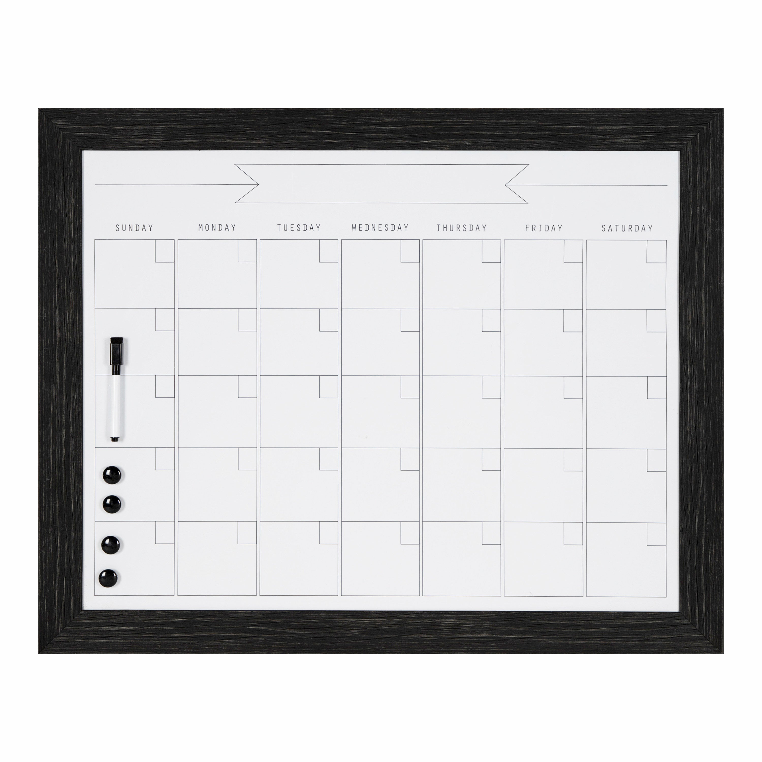 Monthly Calendars Black 23x29 2