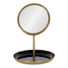 Tabletop Mirror Black Gold 11x15 3