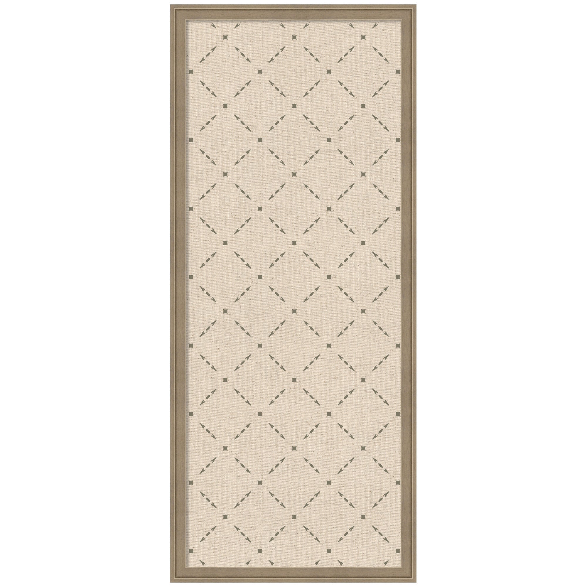 Pinboard Green Lattice Print