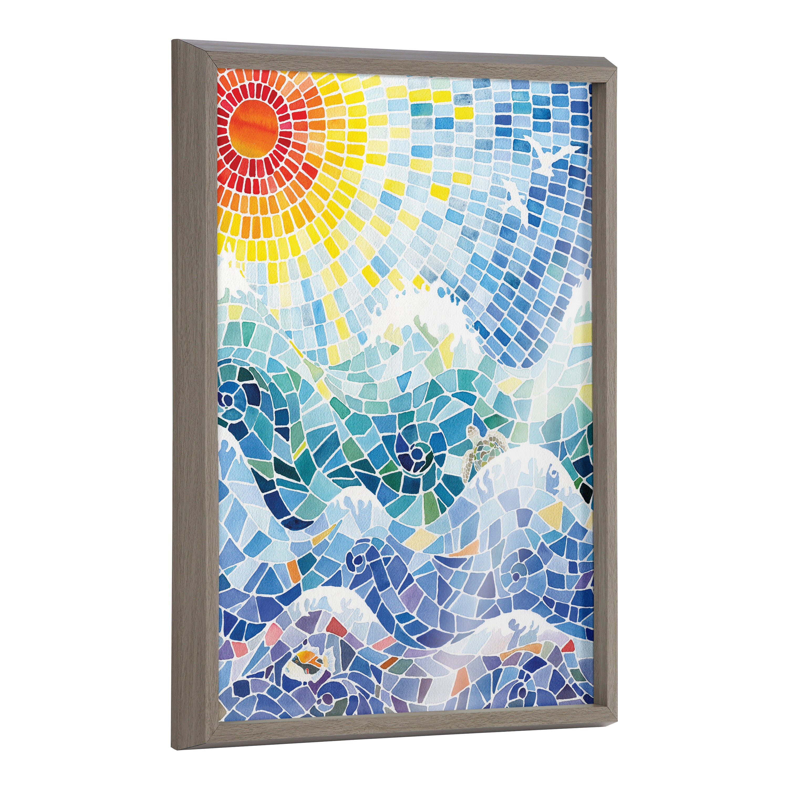 Blake It’s a Beautiful Life Framed Printed Glass by Janet Meinke-Lau