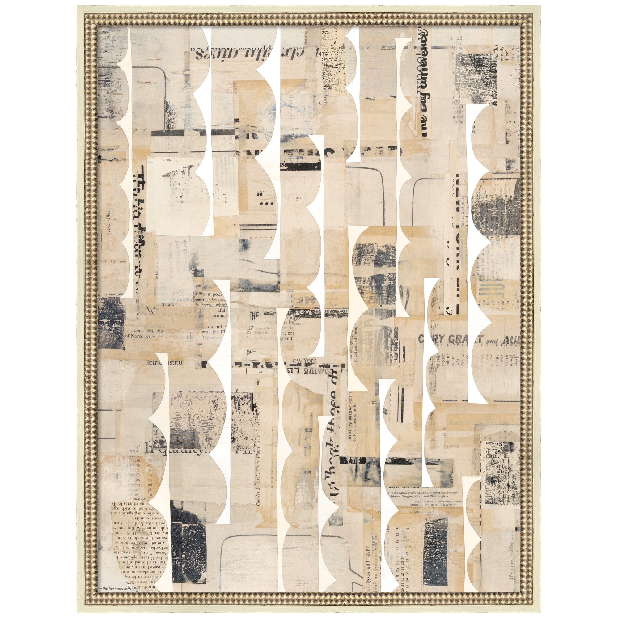 Mounted Canvas 26x34 Castellan Distressed White 1