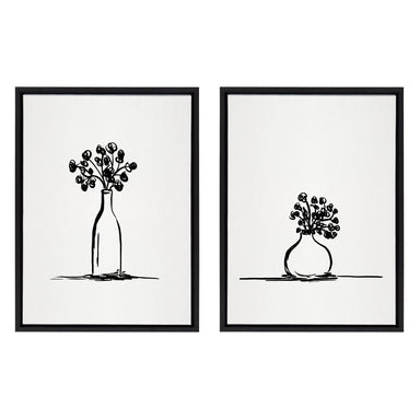 Art Set Sylvie Black 2 Piece Set 18x24 1