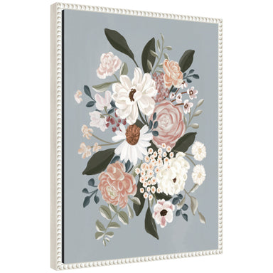 Framed Canvas Sylvie Beaded White 18x24 1
