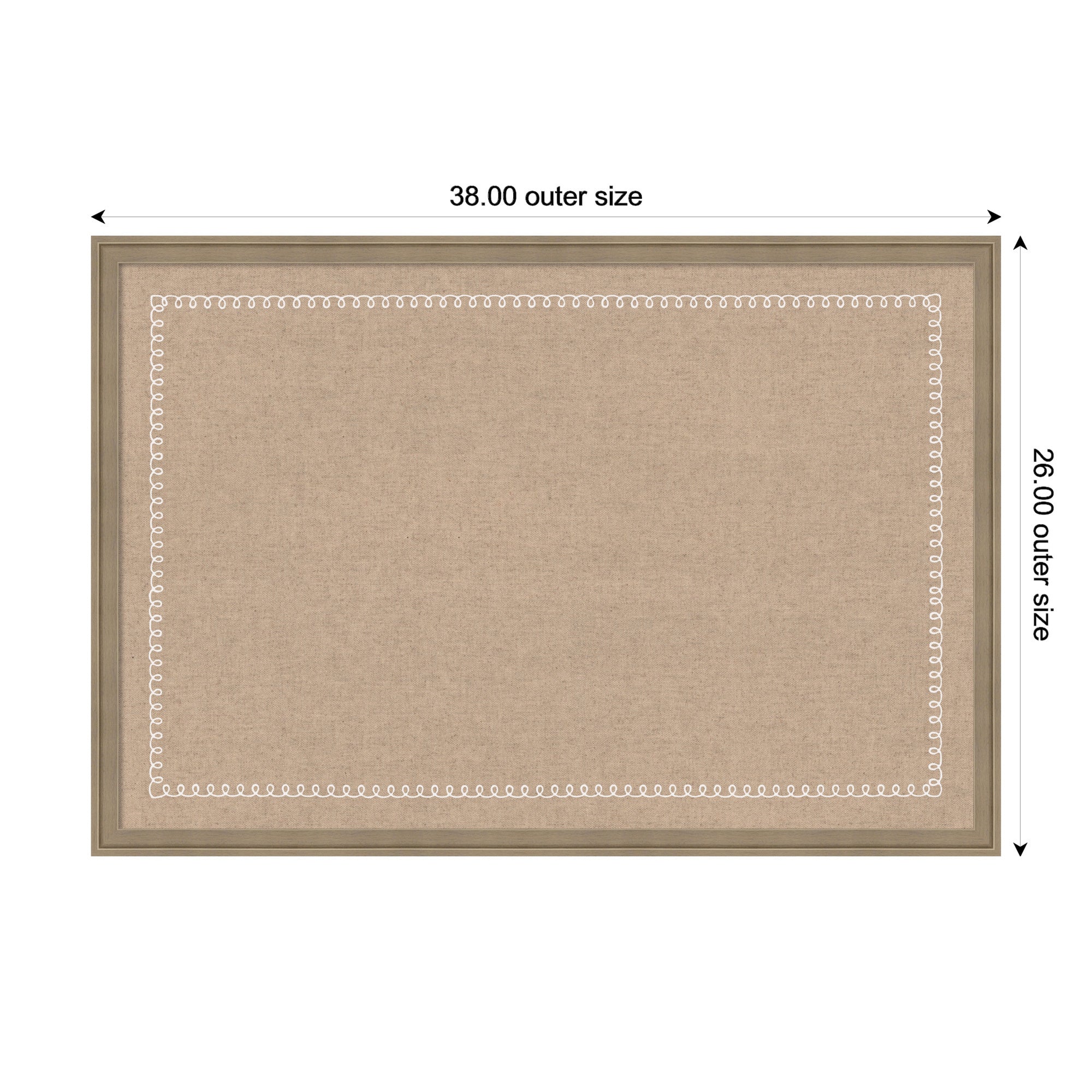 Magnetic Canvas 38x26 Florence Light Brown 2