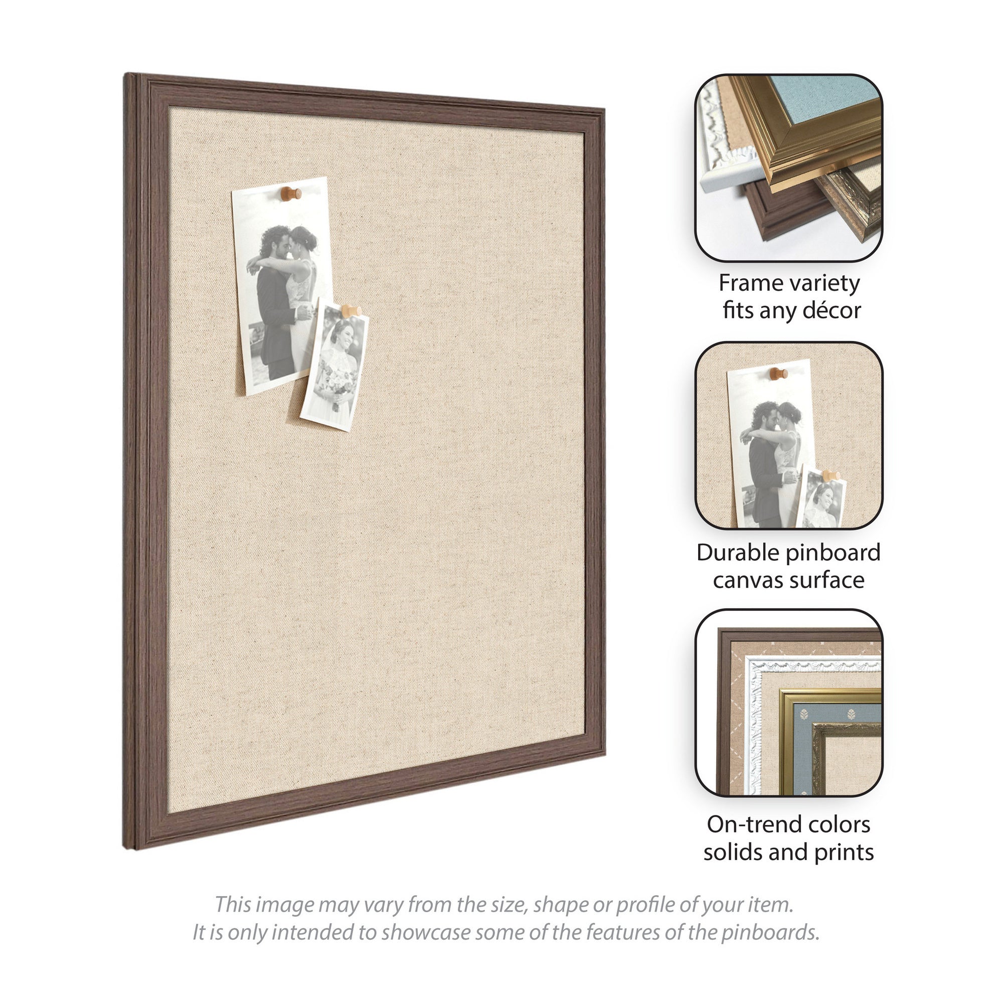 Pinboard 18x42 Woodgrain Stripe Mocha 5
