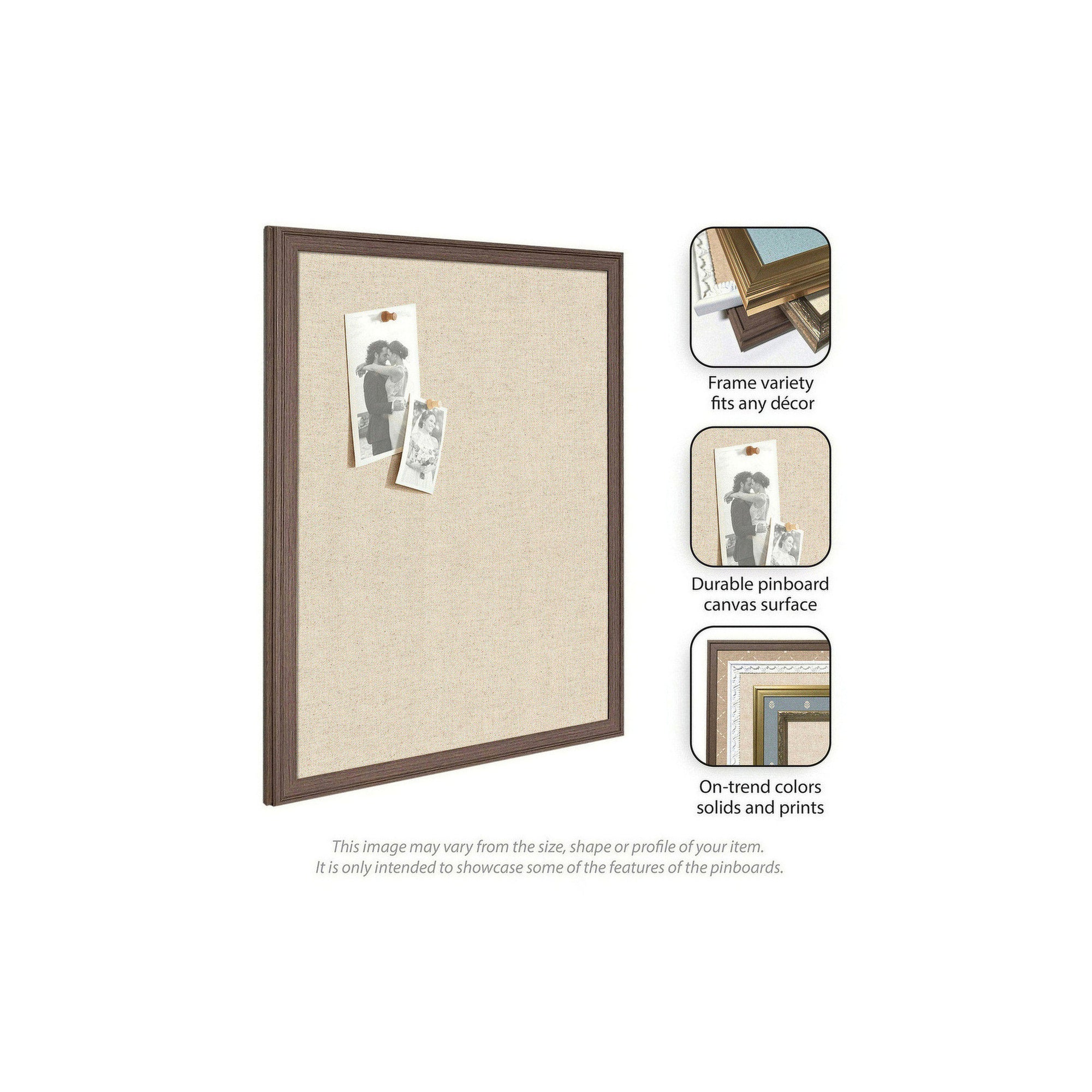 Pinboard 38x26 Mila Dark Gold 5