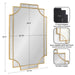 Scallop Mirror 24x36 Gold 2