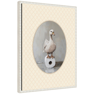Framed Canvas 18x24 Sylvie Beaded White 1