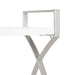 Accent Shelf 18x7x28 Silver White 5