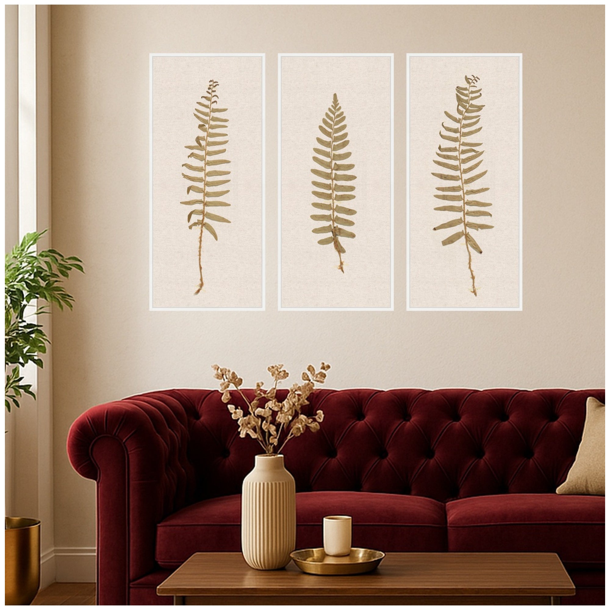 Art Set 3 Piece Set 18x40 Sylvie White 6