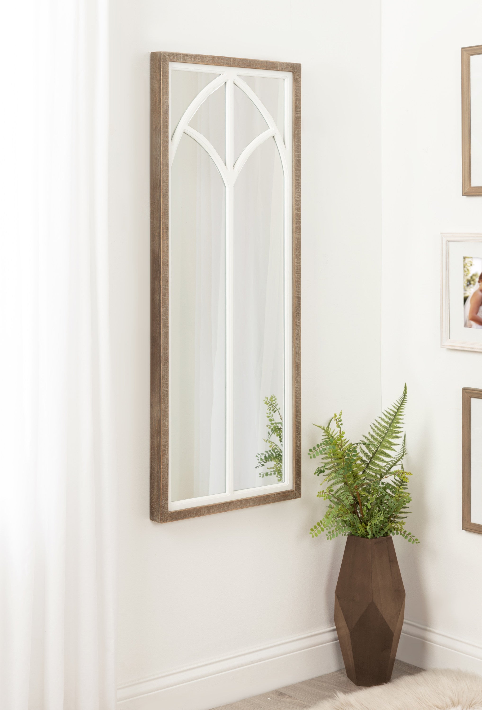Decorative Mirror Rustic Brown 19x47 6
