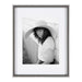 Wall Frame 11x14 matted to 8x10 Gray White 3