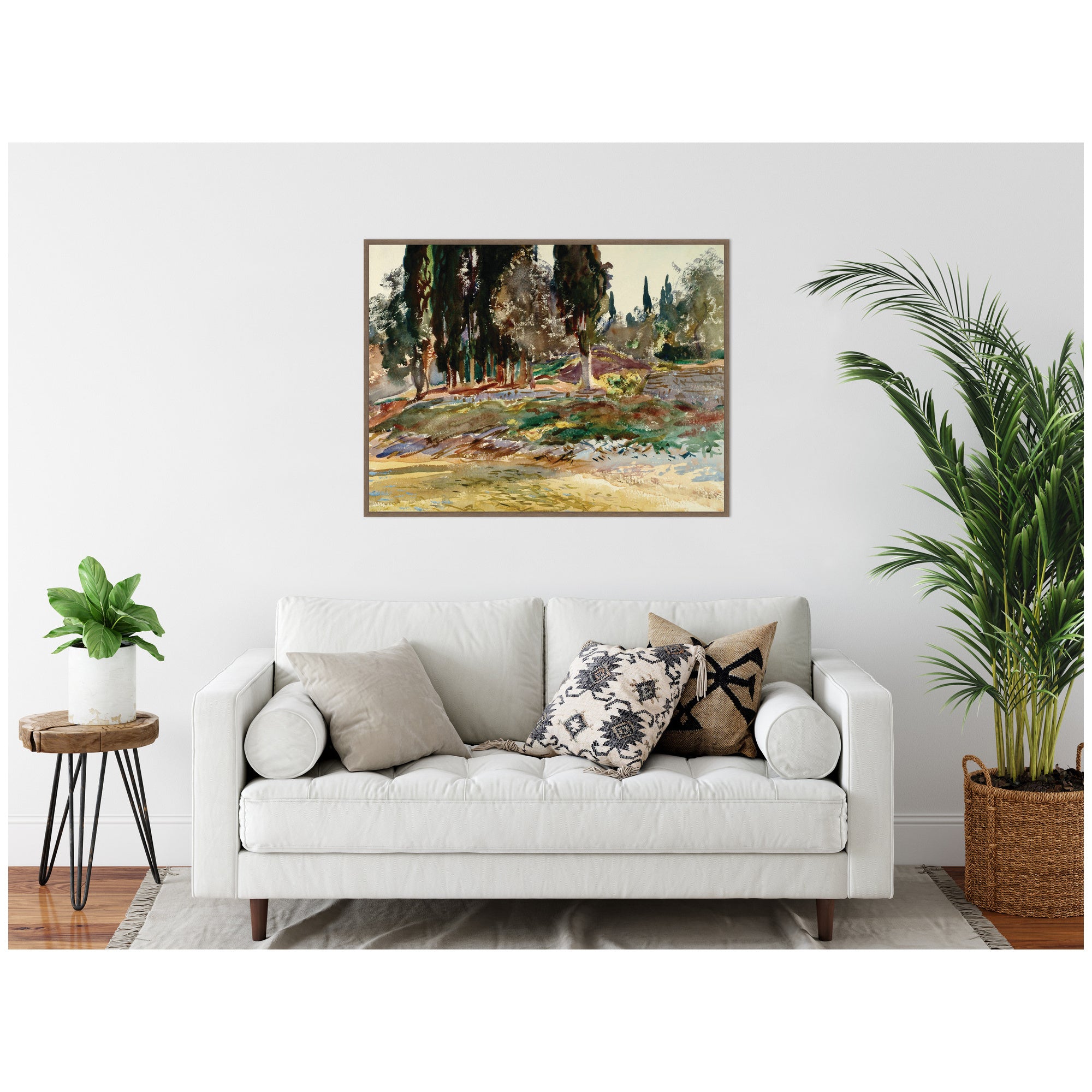 Framed Canvas 42 x 32 Sylvie Walnut 5
