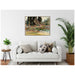 Framed Canvas 42 x 32 Sylvie Walnut 5